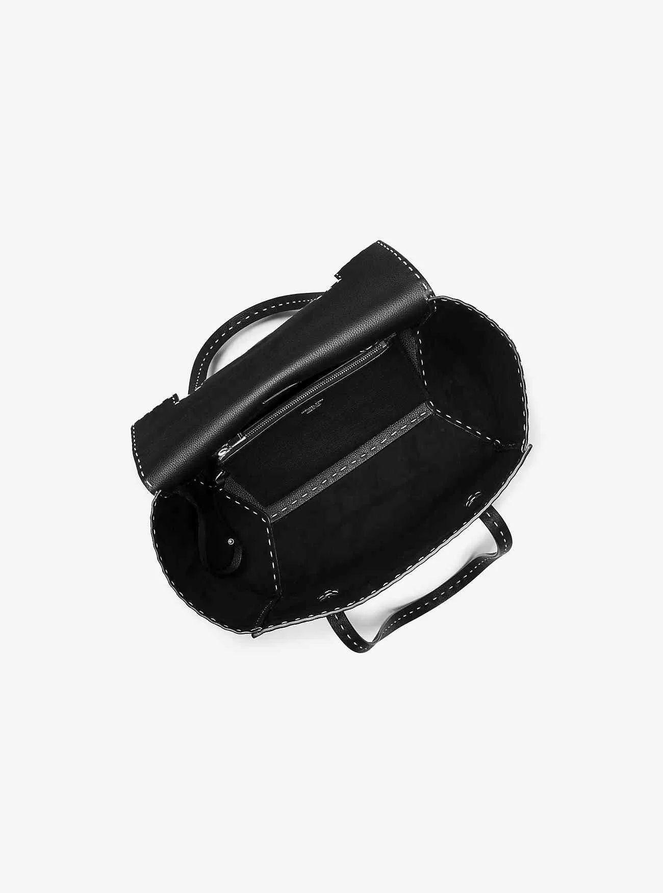 Handtasche „Sophia“ aus handgenähtem gekrispeltem Leder