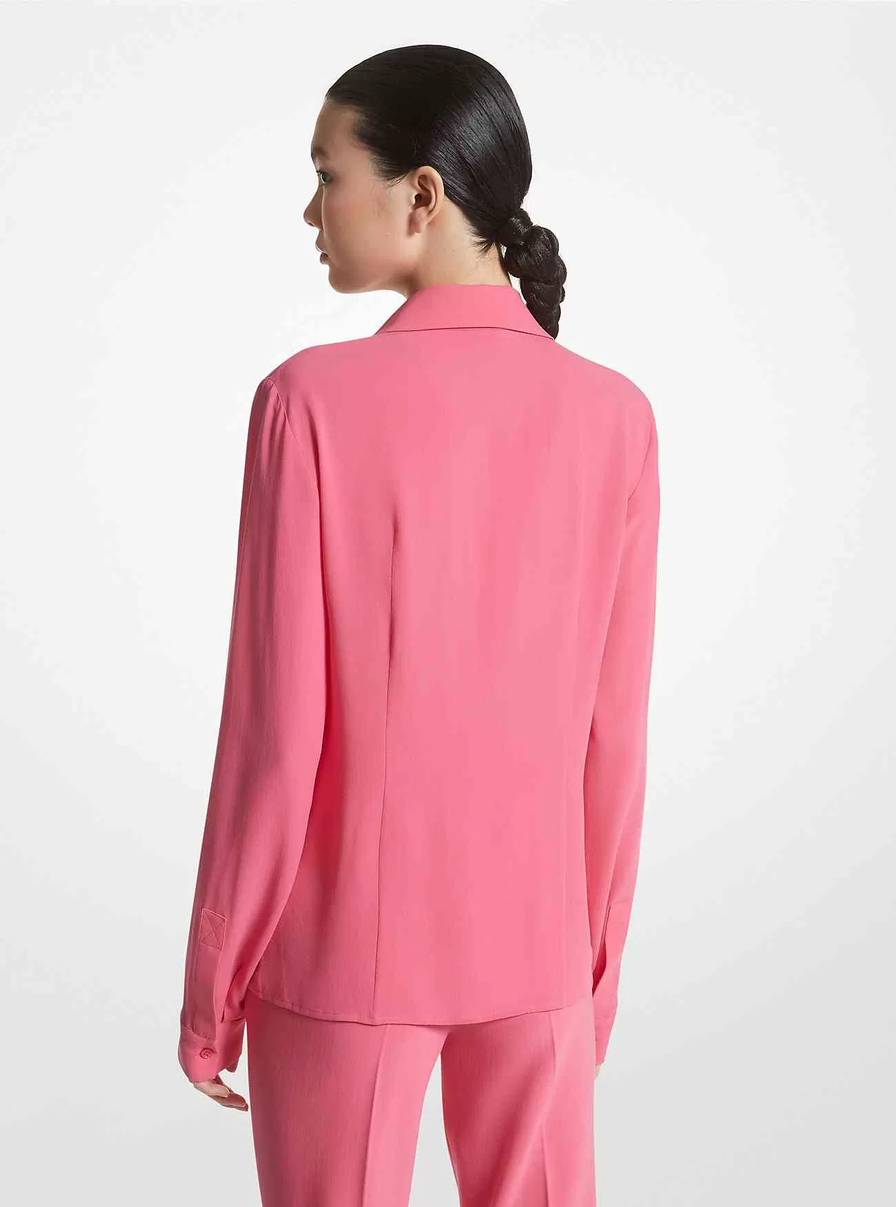 Hansen Seiden-Georgette-Hemd