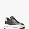 Hayes Sneaker aus Metallic-Empire-Monogramm und Leder