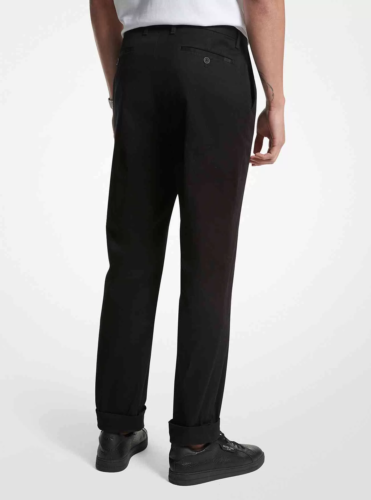 Hose mit Bündchen aus Stretch-Baumwolle