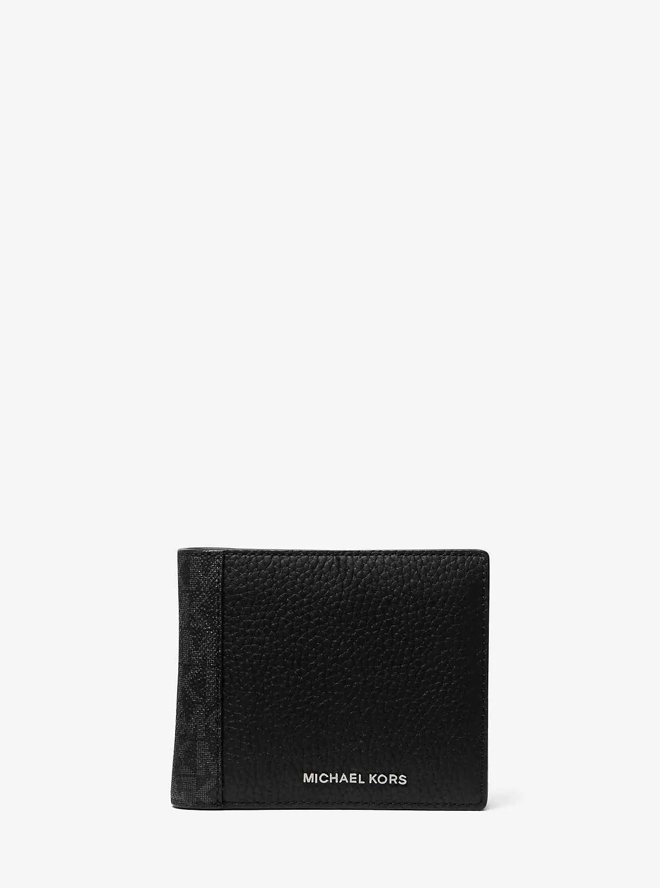 Hudson-Brieftasche aus Leder und charakteristischem Logo mit Münzfach