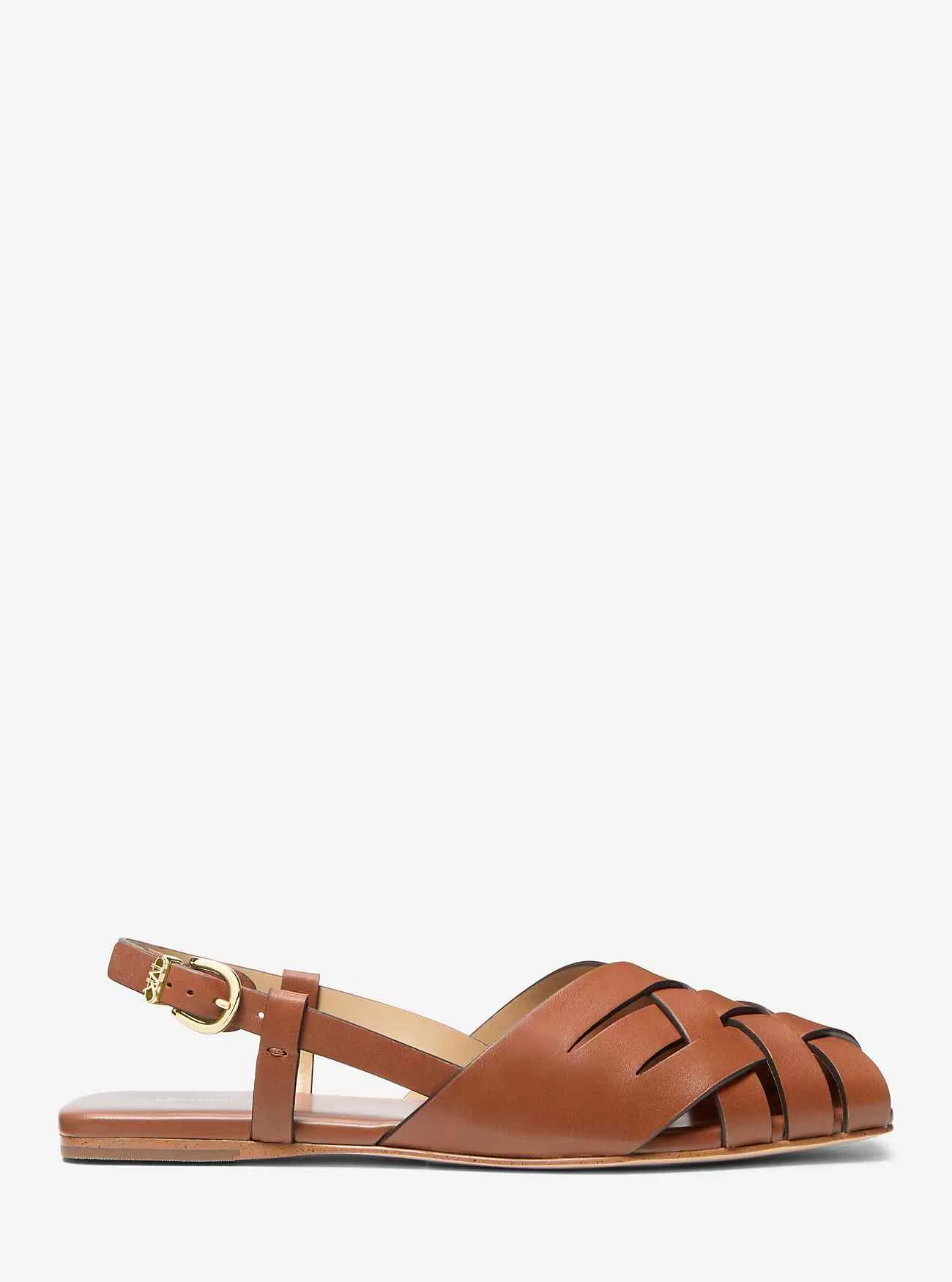 Irene Slingback-Sandale aus gewebtem Leder