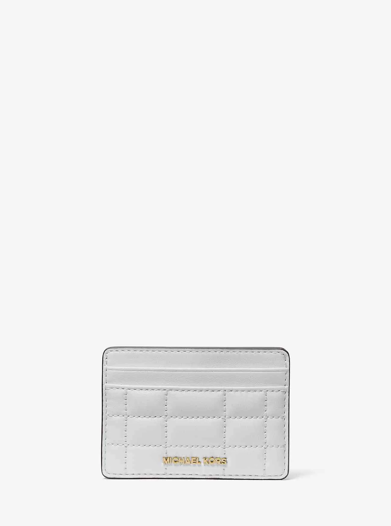 Jet Set Kartenetui aus gestepptem Leder