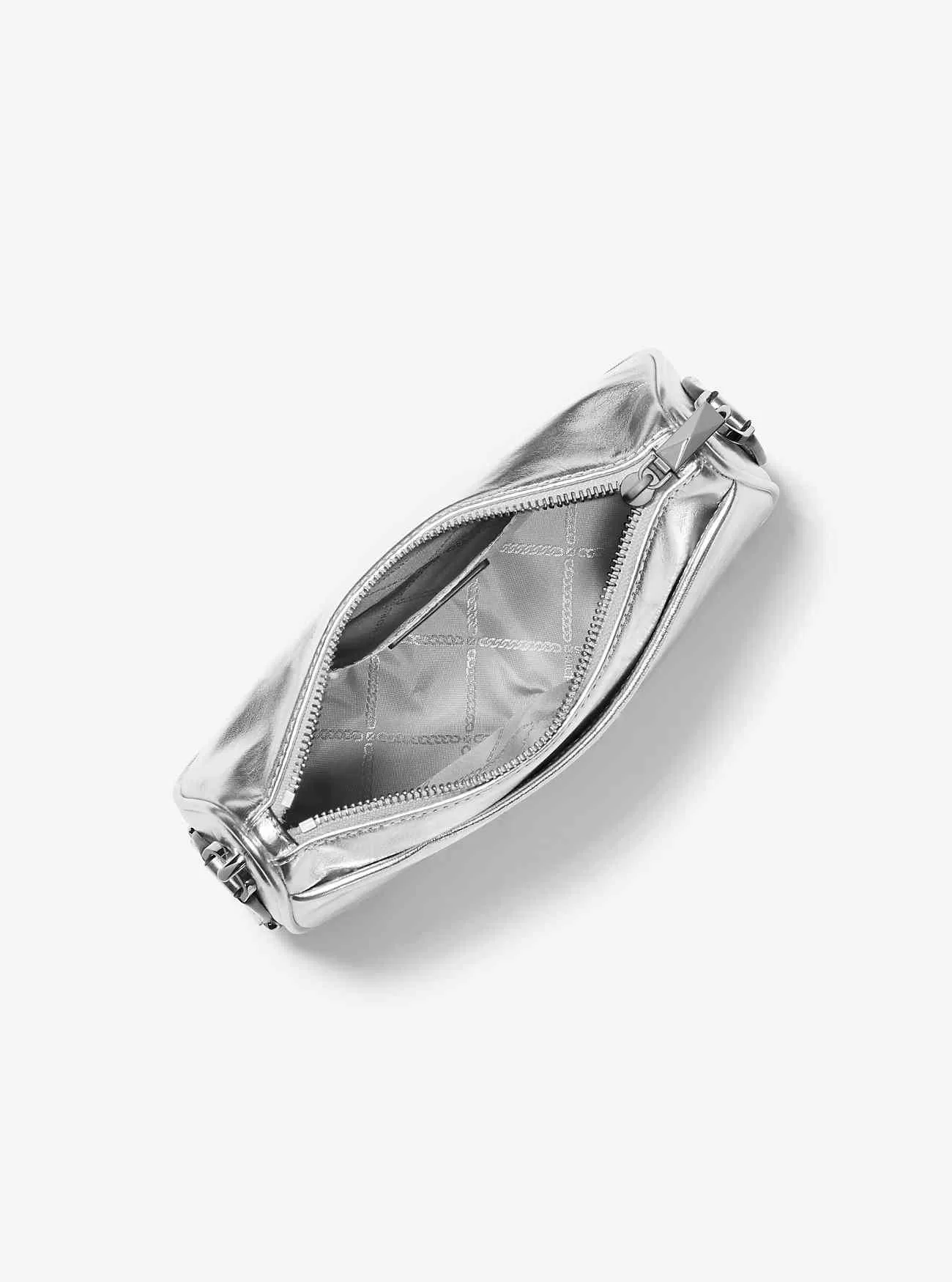 Jet Set Mittelgroße Umhängetasche aus Metallic-Leder mit Hülle für Apple AirPods Pro®