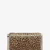 Jet Set mittelgroße Umhängetasche aus Kalbshaar mit Gepardenmuster