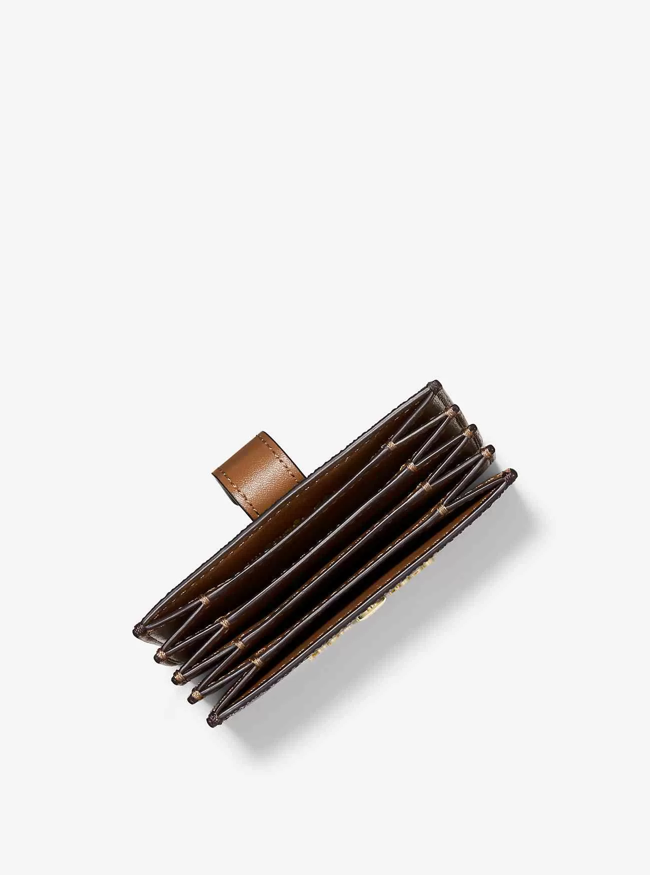 Jet Set mittelgroßes Akkordeon-Kartenetui mit Logo