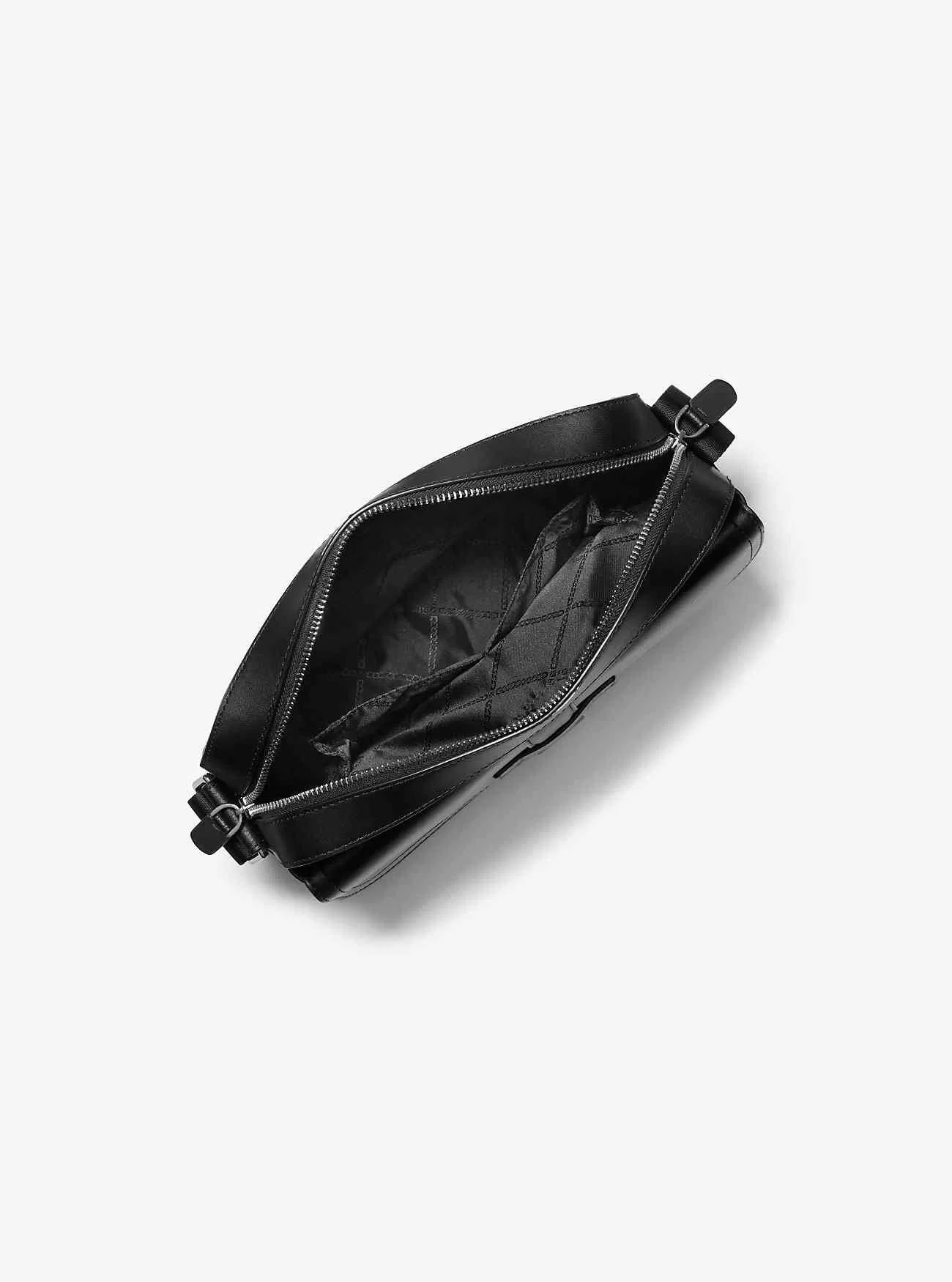 Kameratasche aus Leder mit Hudson Signature-Logo