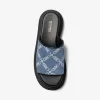 Kendra Empire Diamond Jacquard Denim Slide Sandale Kendra Empire Diamond Jacquard Denim Slide Sandale