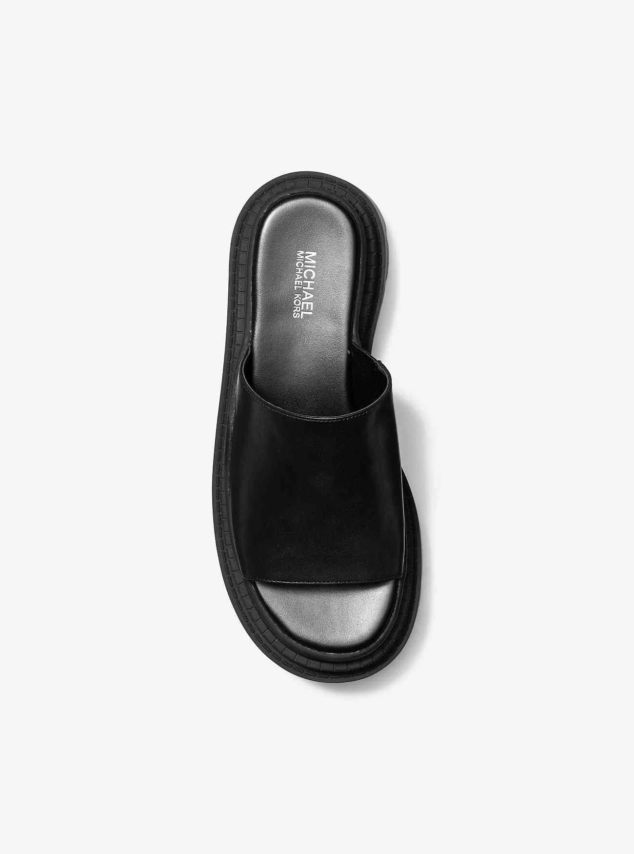 Kendra Leder-Plateau-Slide-Sandale Kendra Leder-Plateau-Slide-Sandale