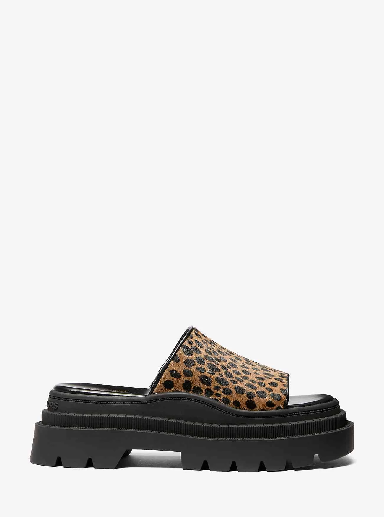 Kendra Plateau-Sandale aus Kalbshaar mit Cheetah-Print