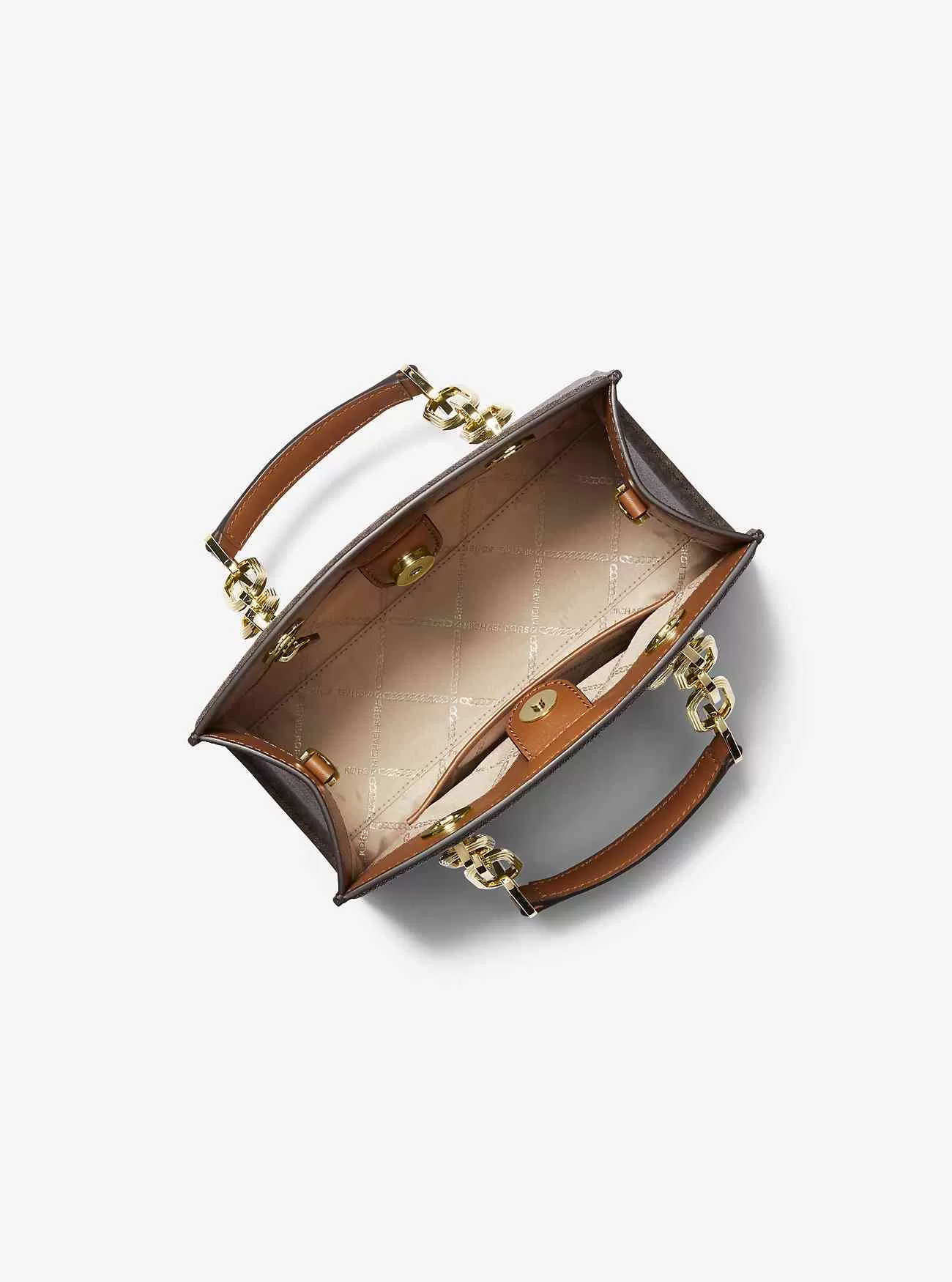 Kleine Cynthia-Umhängetasche mit Signatur-Logo