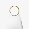 Kleine Tragetasche „Ursula“ aus Leder mit Ring Kleine Tragetasche „Ursula“ aus Leder mit Ring