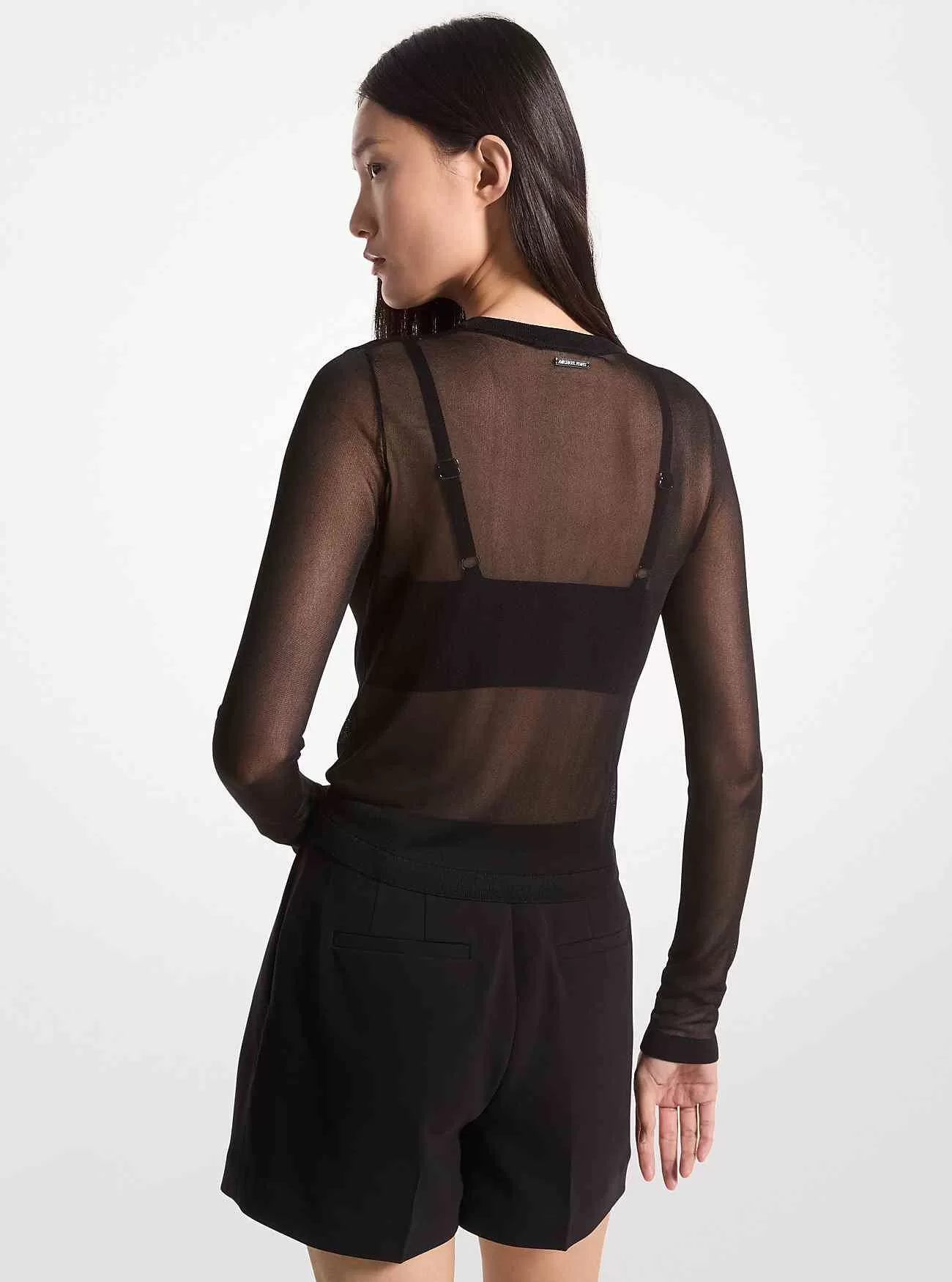 Kurzer Cardigan und BH-Oberteil aus Viskosemischung