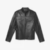 Leder-Racer-Jacke
