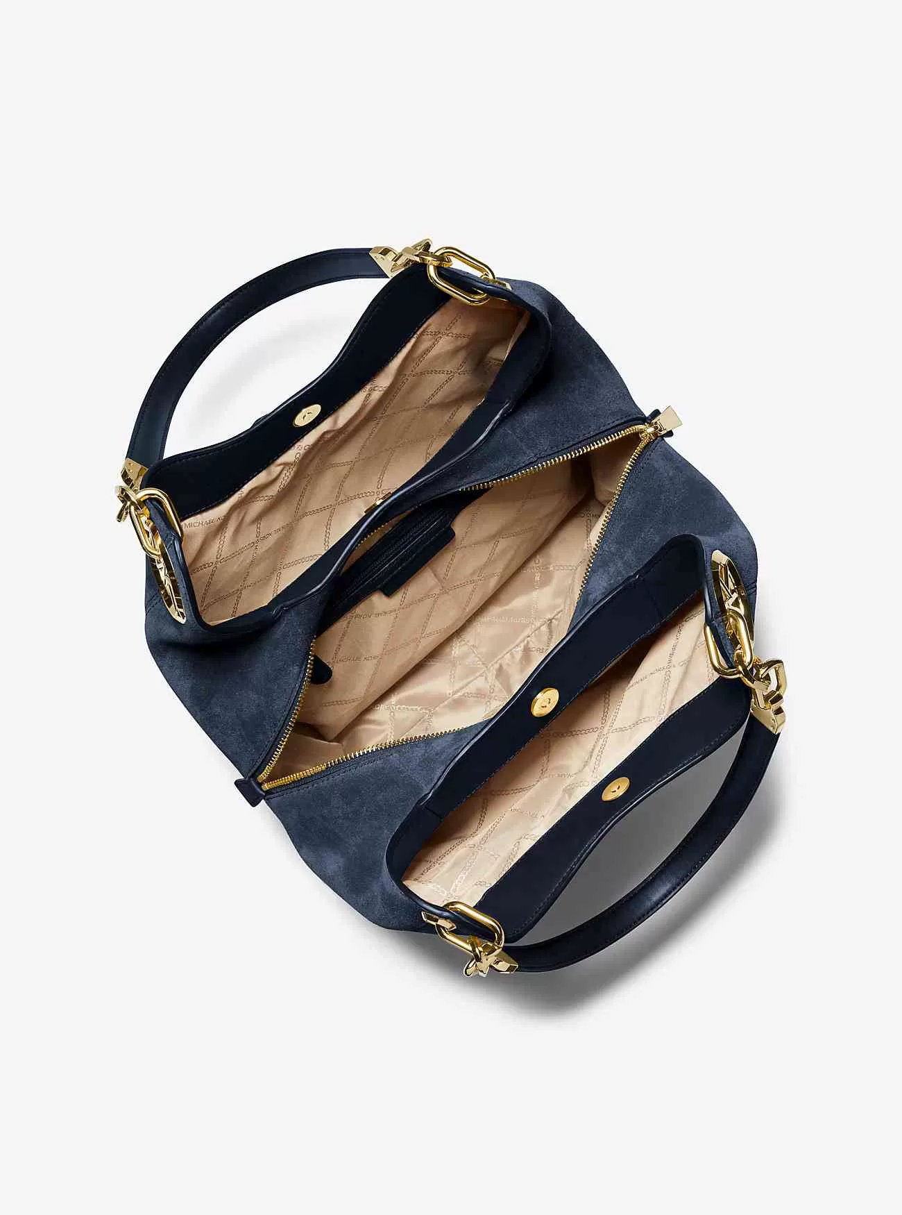 Lillie große Wildleder-Umhängetasche