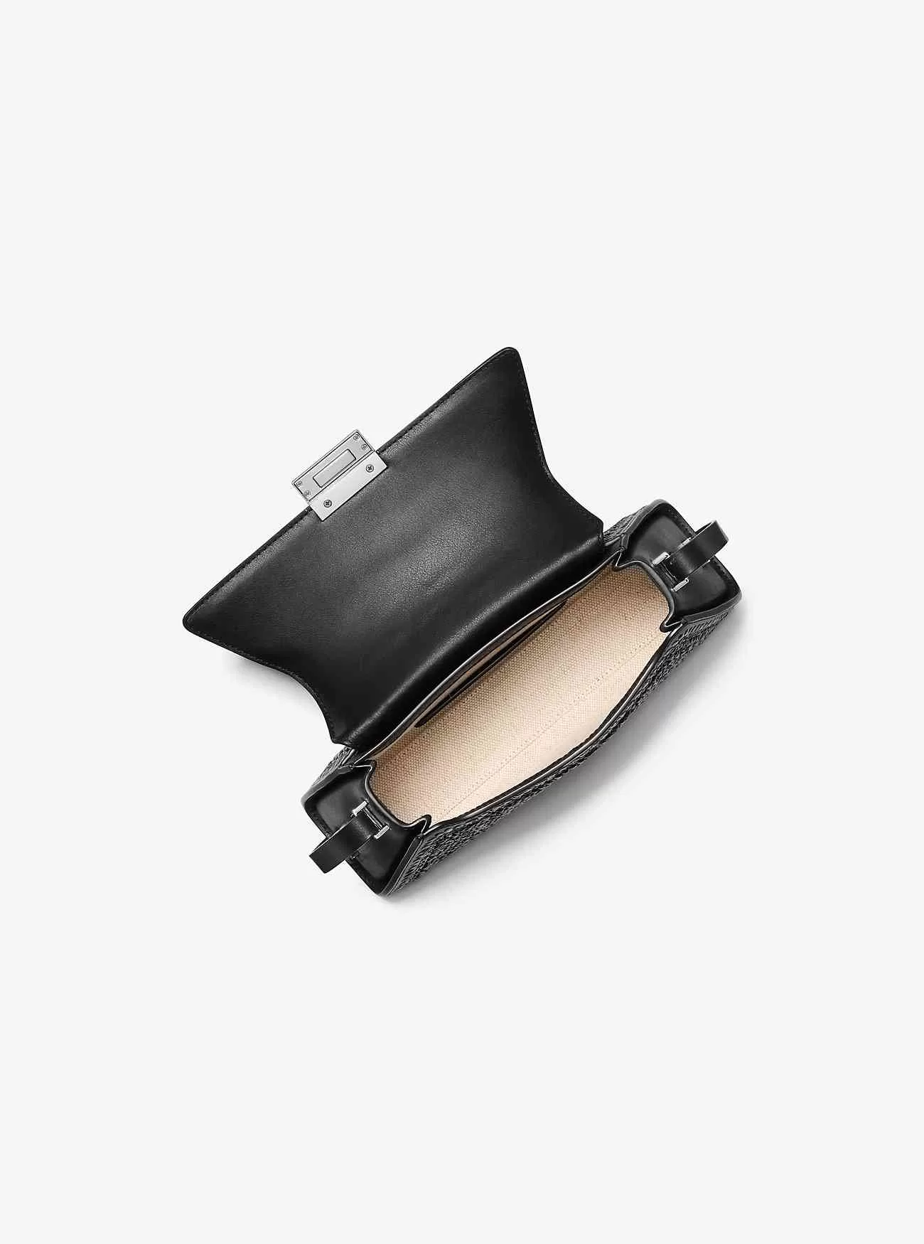 Ludlow Mittelgroße handgehäkelte Stroh-Umhängetasche