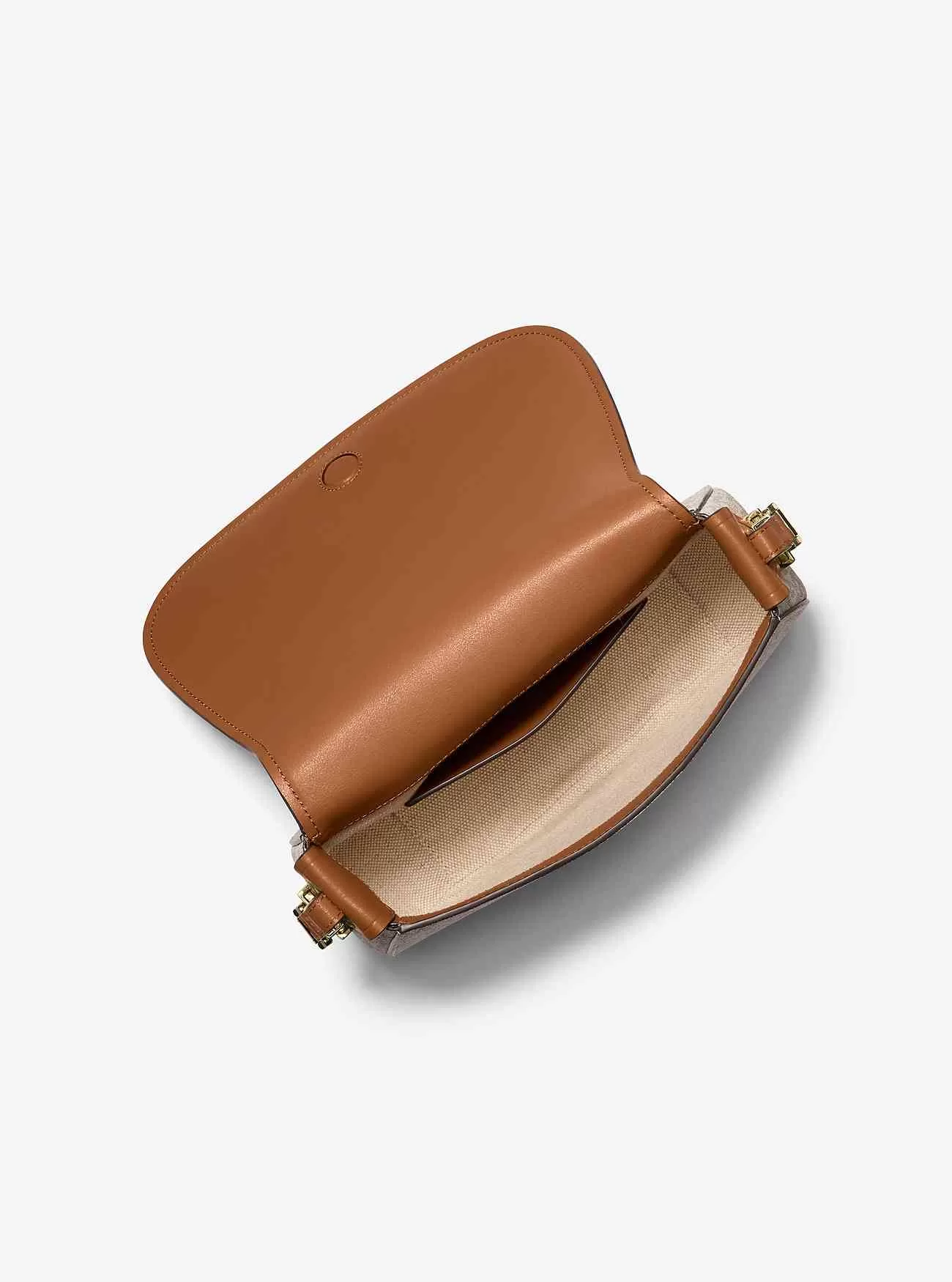 Lydia mittelgroße Messenger-Tasche mit Signatur-Logo