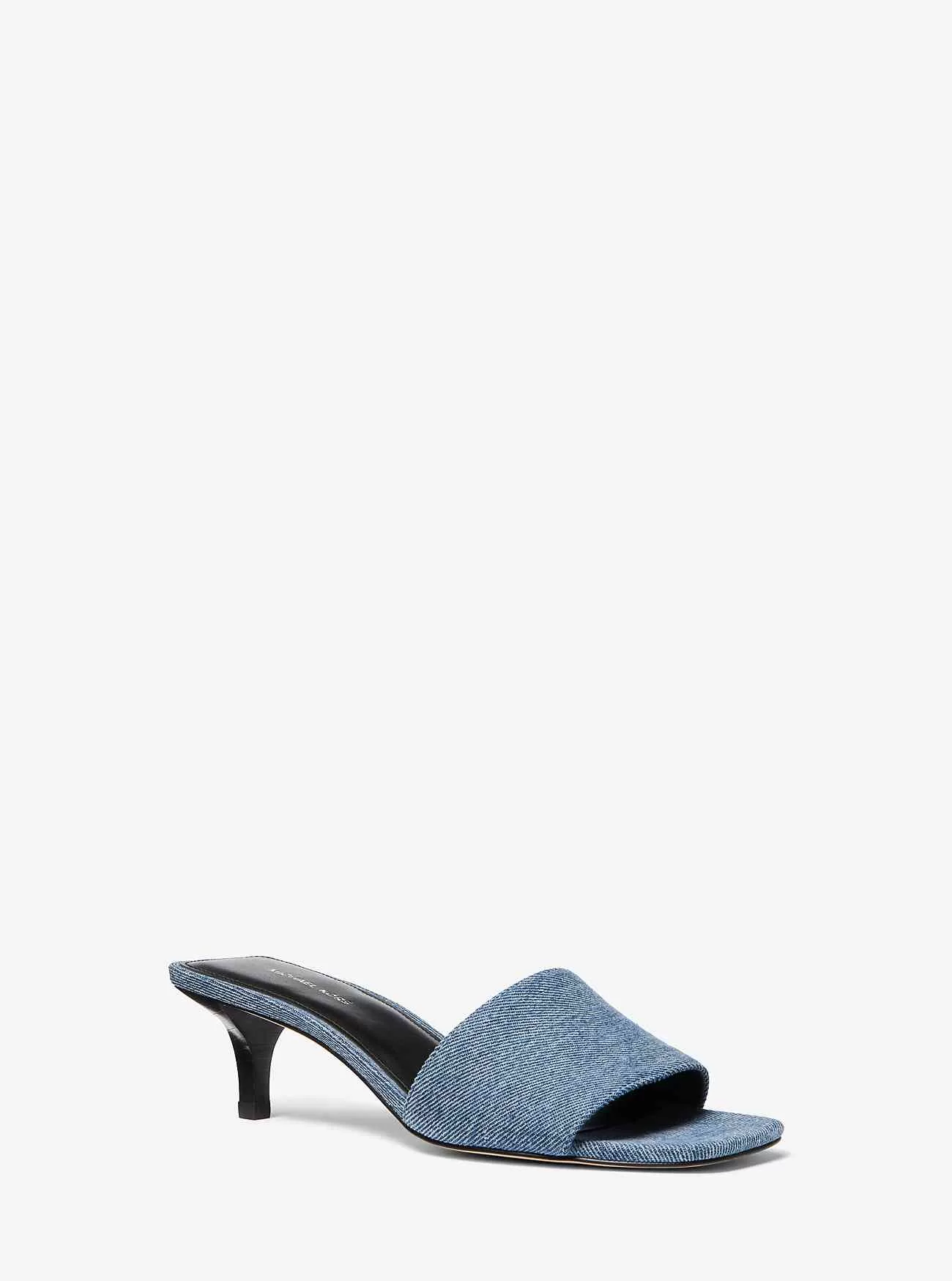 Merriam Denim Kitten-Heel-Sandale
