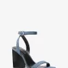 Merriam Denim-Sandale mit Blockabsatz