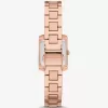 Mini Emery Pavé Roségoldfarbenes Uhren- und Armband-Geschenkset