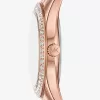 Mini-Harlowe Pavé-Armbanduhr in Roségold