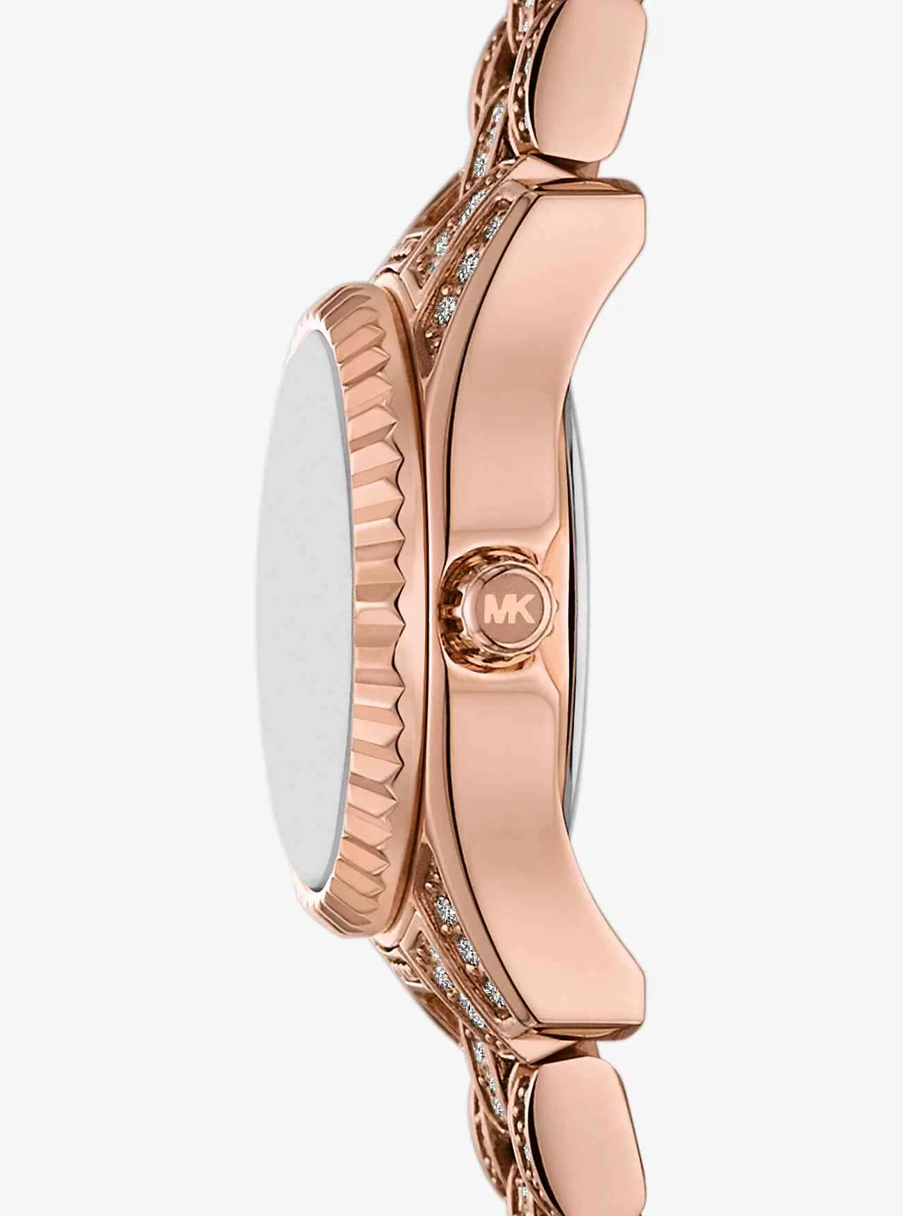Mini-Lexington Pavé-Armbanduhr in Roségold