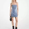 Minikleid aus Stretch-Denim