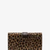 Nolita Mittelgroße, dreifach faltbare Geldbörse aus Kalbshaar mit Gepardenmuster