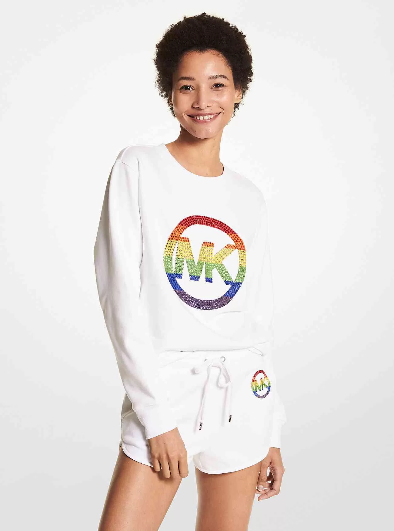 PRIDE verziertes Sweatshirt aus Bio-Baumwollfrottee