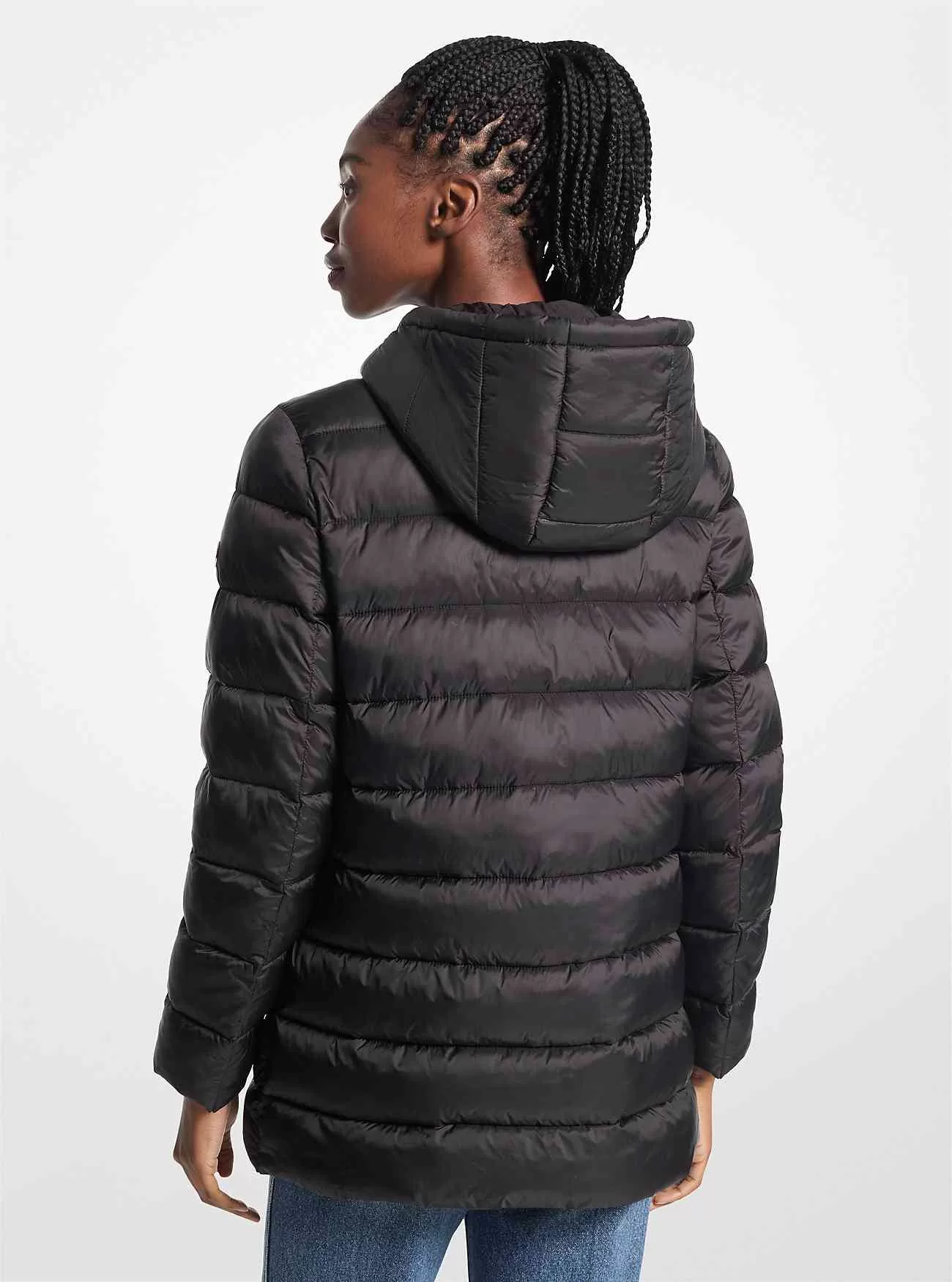 Packbare Nylon-Pufferjacke