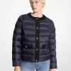 Packbare, gesteppte Nylon-Pufferjacke