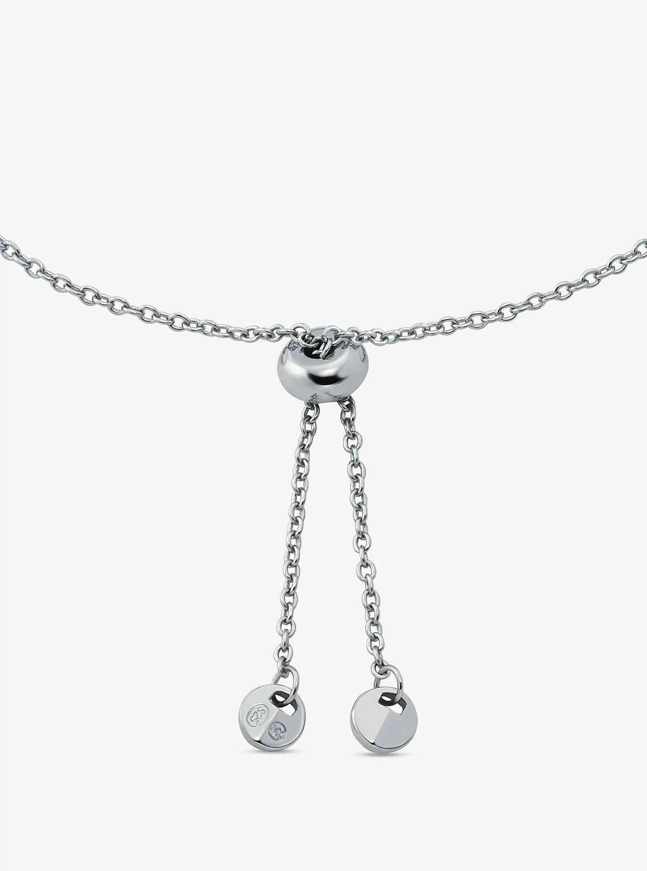 Pavé-Herzarmband aus Sterlingsilber mit Edelmetallbeschichtung