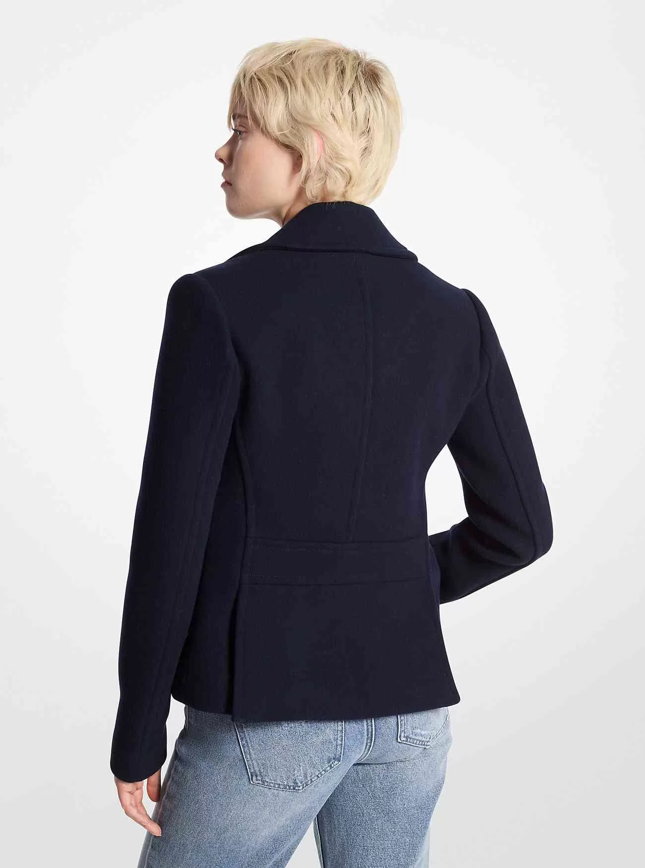 Peacoat aus Wollmischung