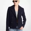 Peacoat aus Wollmischung