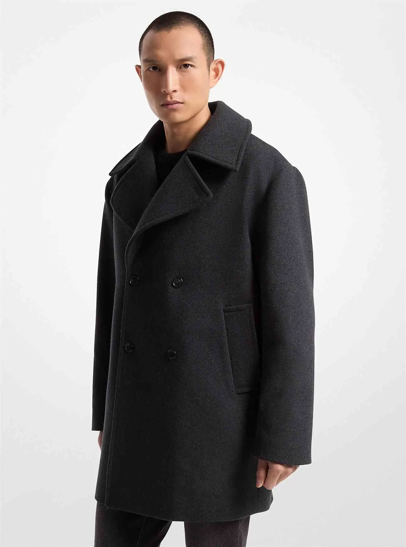 Peacoat aus Wollmischung