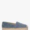 Plateau-Espadrille aus Denim mit Lynn-Logoprägung
