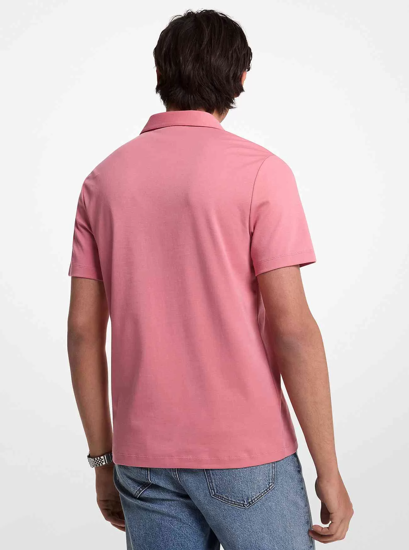 Poloshirt aus Baumwolle mit aufgesticktem Logo