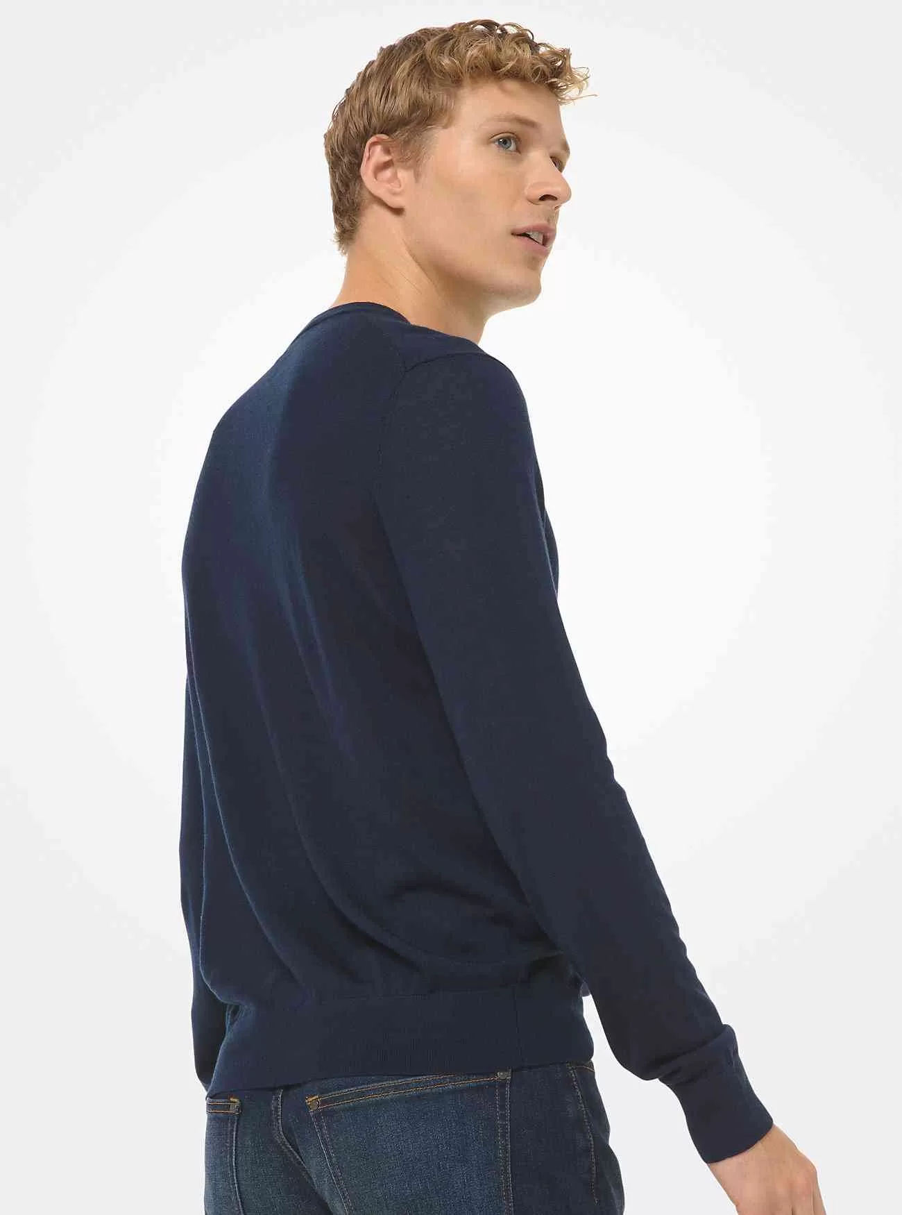 Pullover aus Merinowolle und Seide