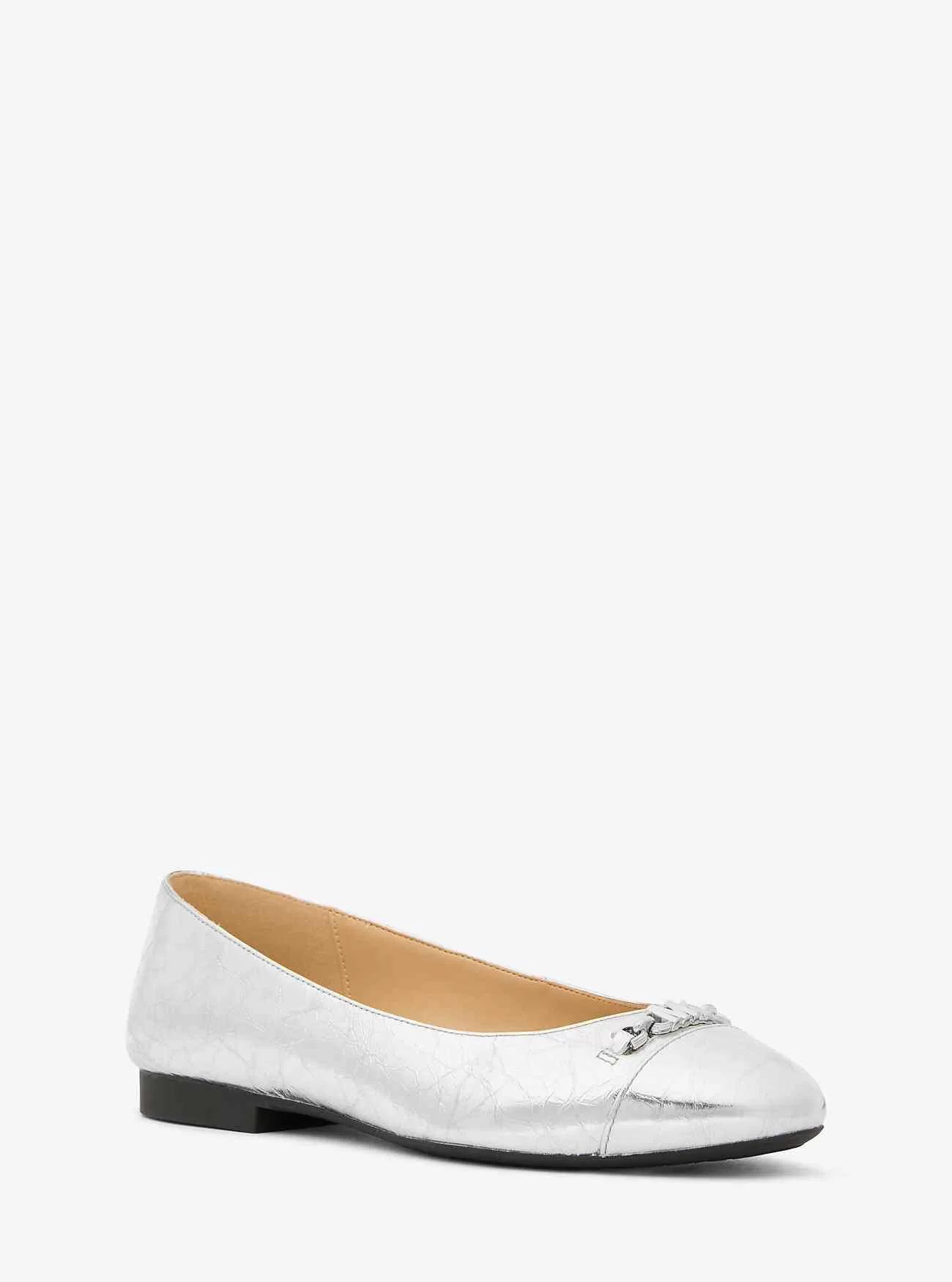 Rebecca Flex Ballerinas aus knisterndem Metallic-Leder