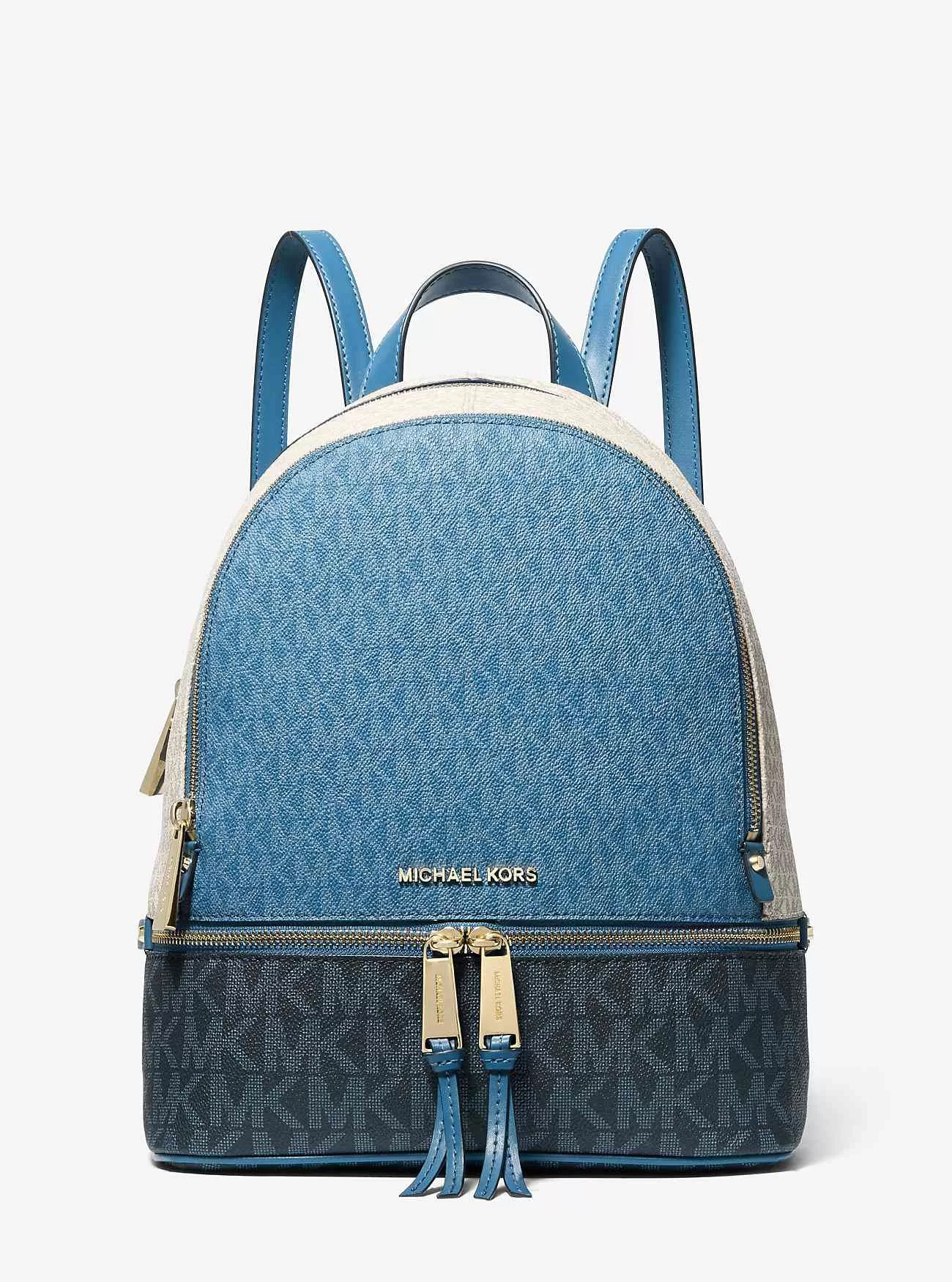 Rhea Mittelgroßer Rucksack mit Farbblock-Logo