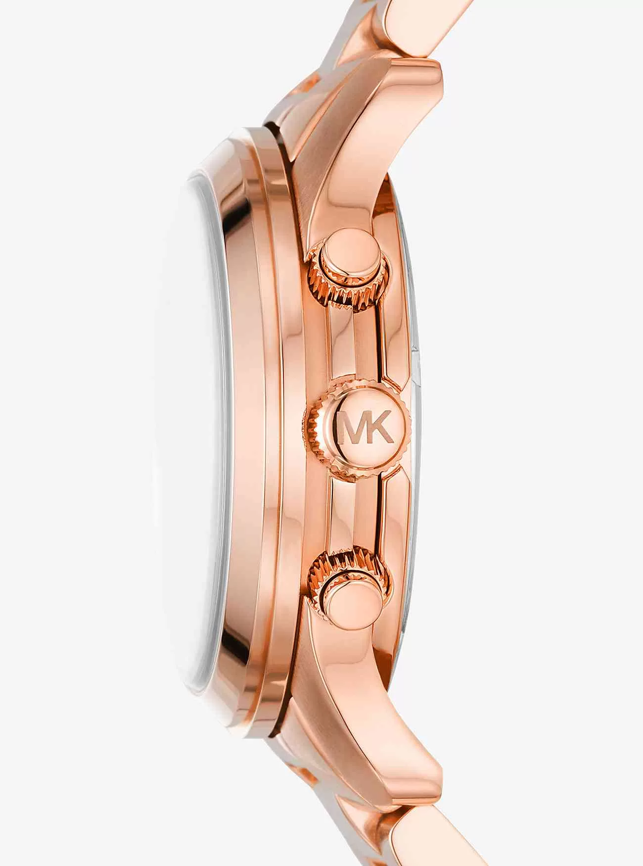 Roségoldfarbene Runway-Armbanduhr