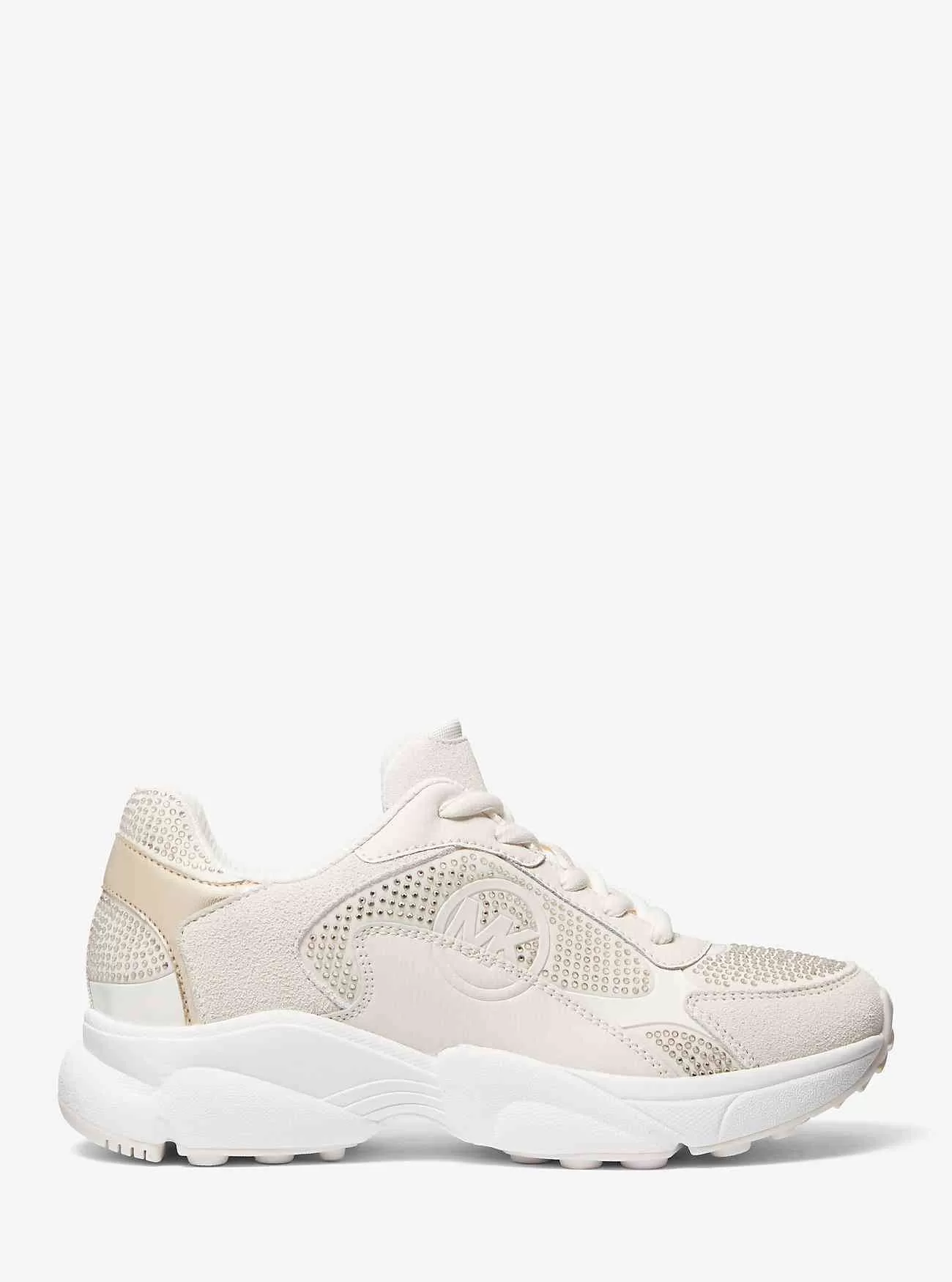 Sami verzierter Sneaker aus Neopren und Leder