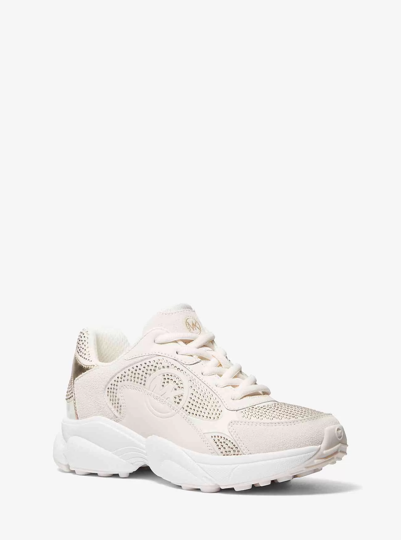 Sami verzierter Sneaker aus Neopren und Leder