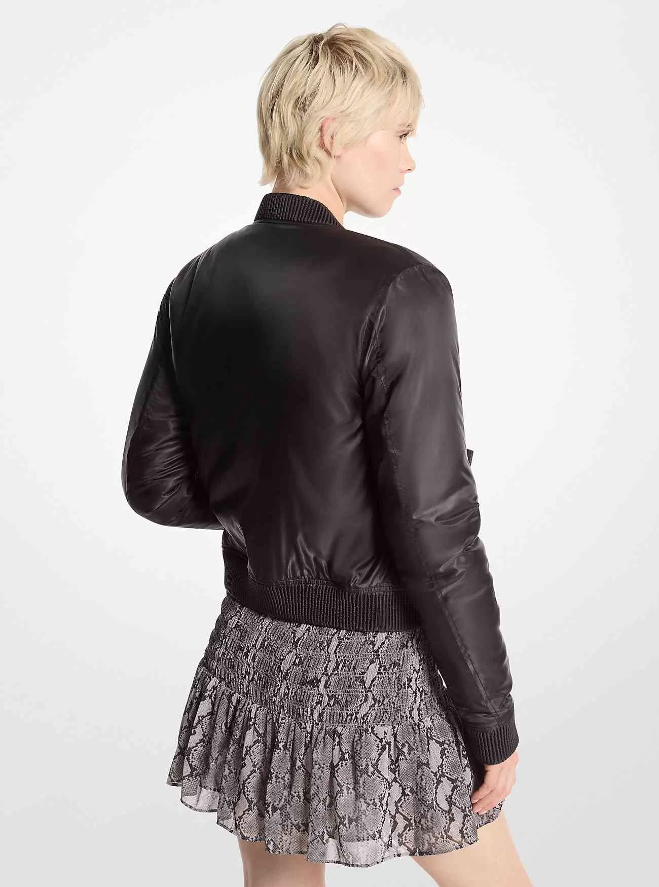 Satin-Ciré-Bomberjacke