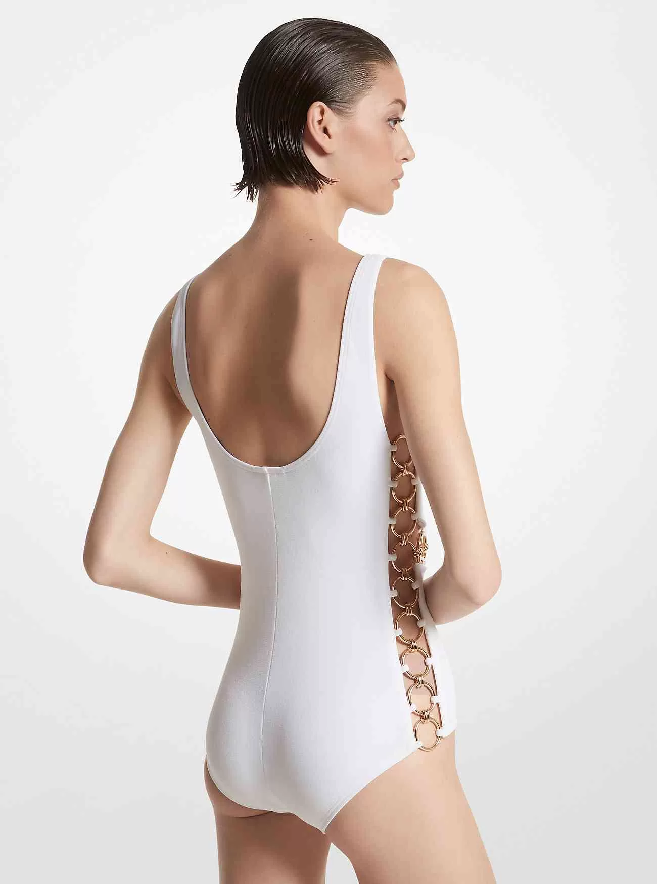 Set aus Stretch-Krepp-BH und Slip-Bikini