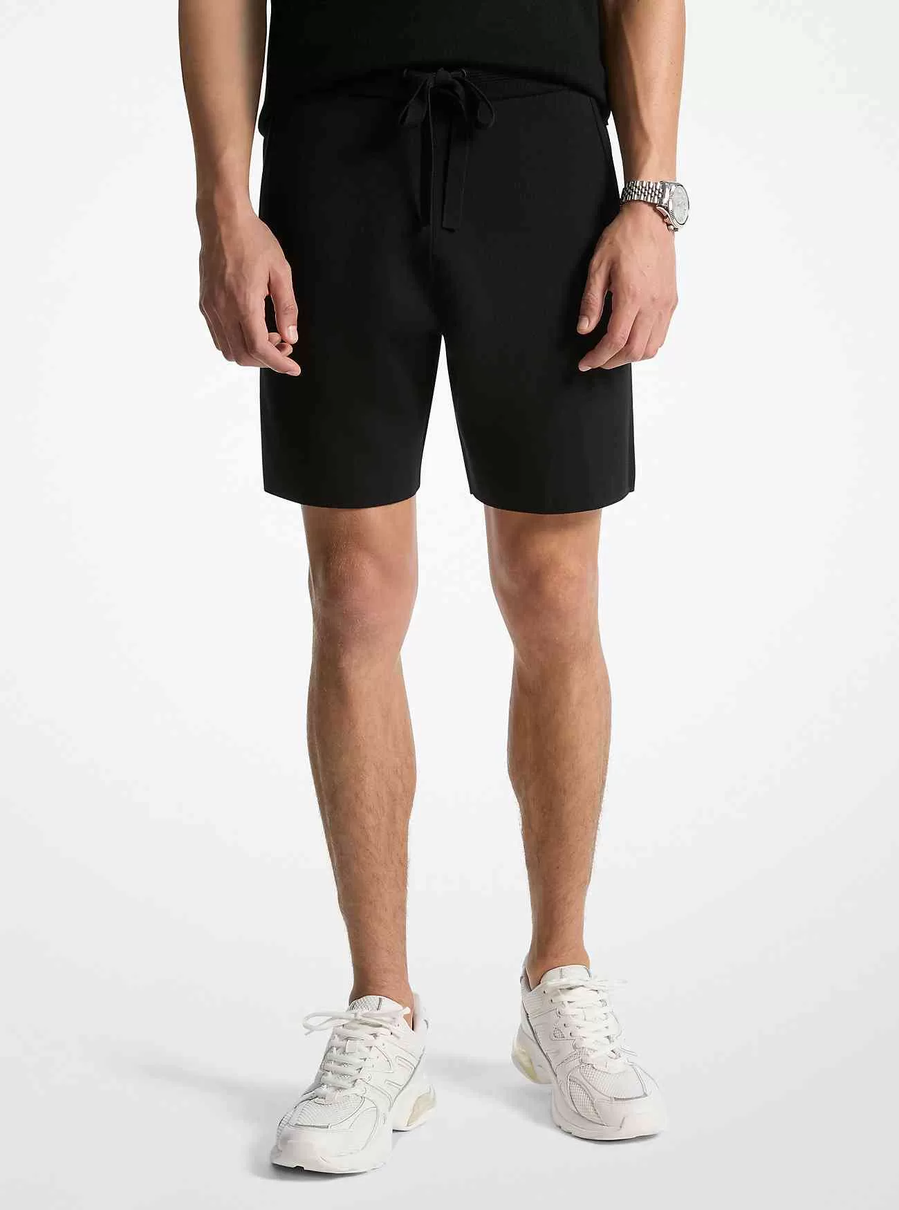 Shorts aus Baumwolle mit Kordelzug