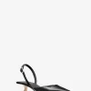 Slingback-Kitten-Pumpe aus Luna-Leder