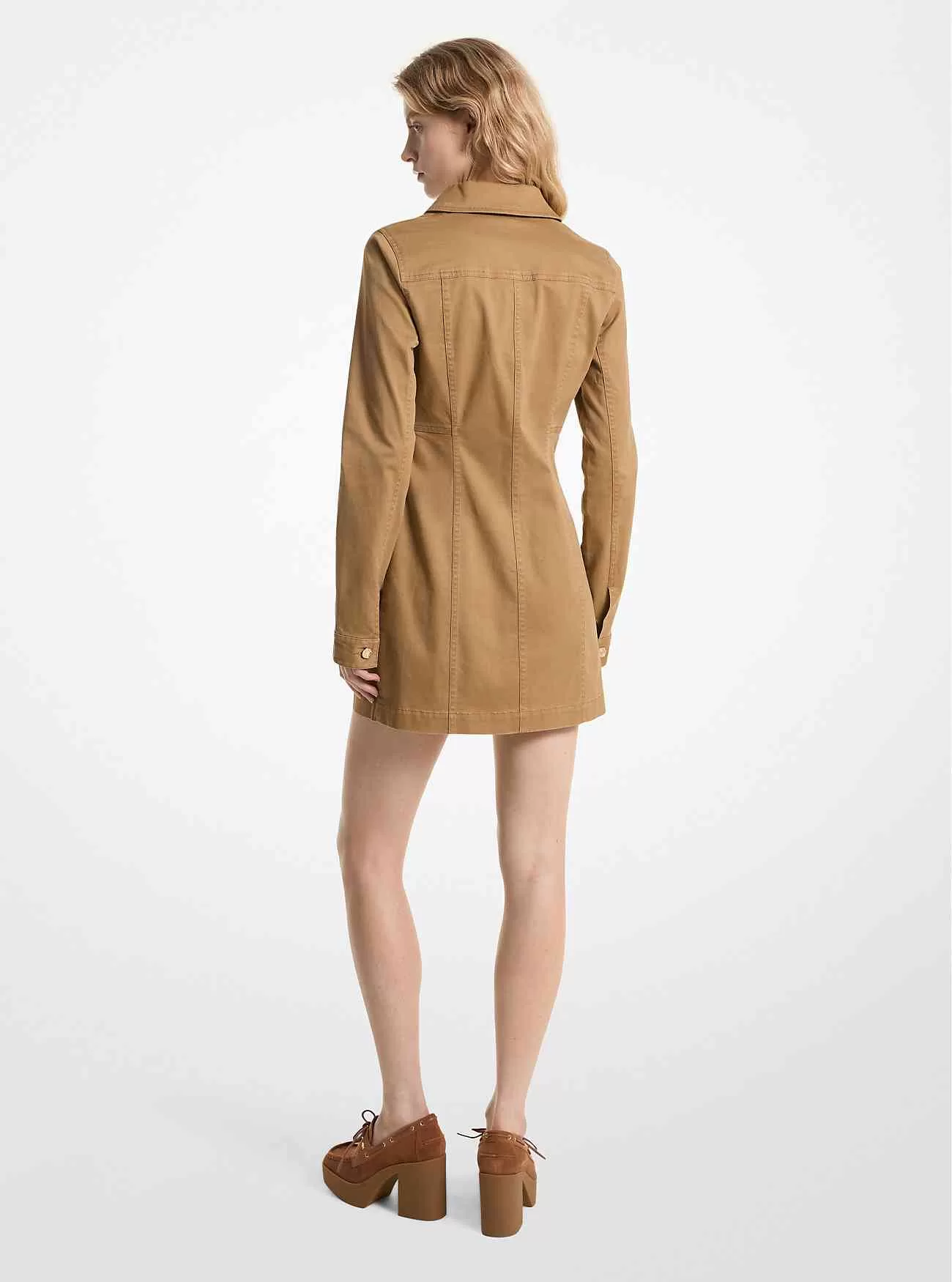 Stretch-Schnürkleid aus Bio-Baumwolle