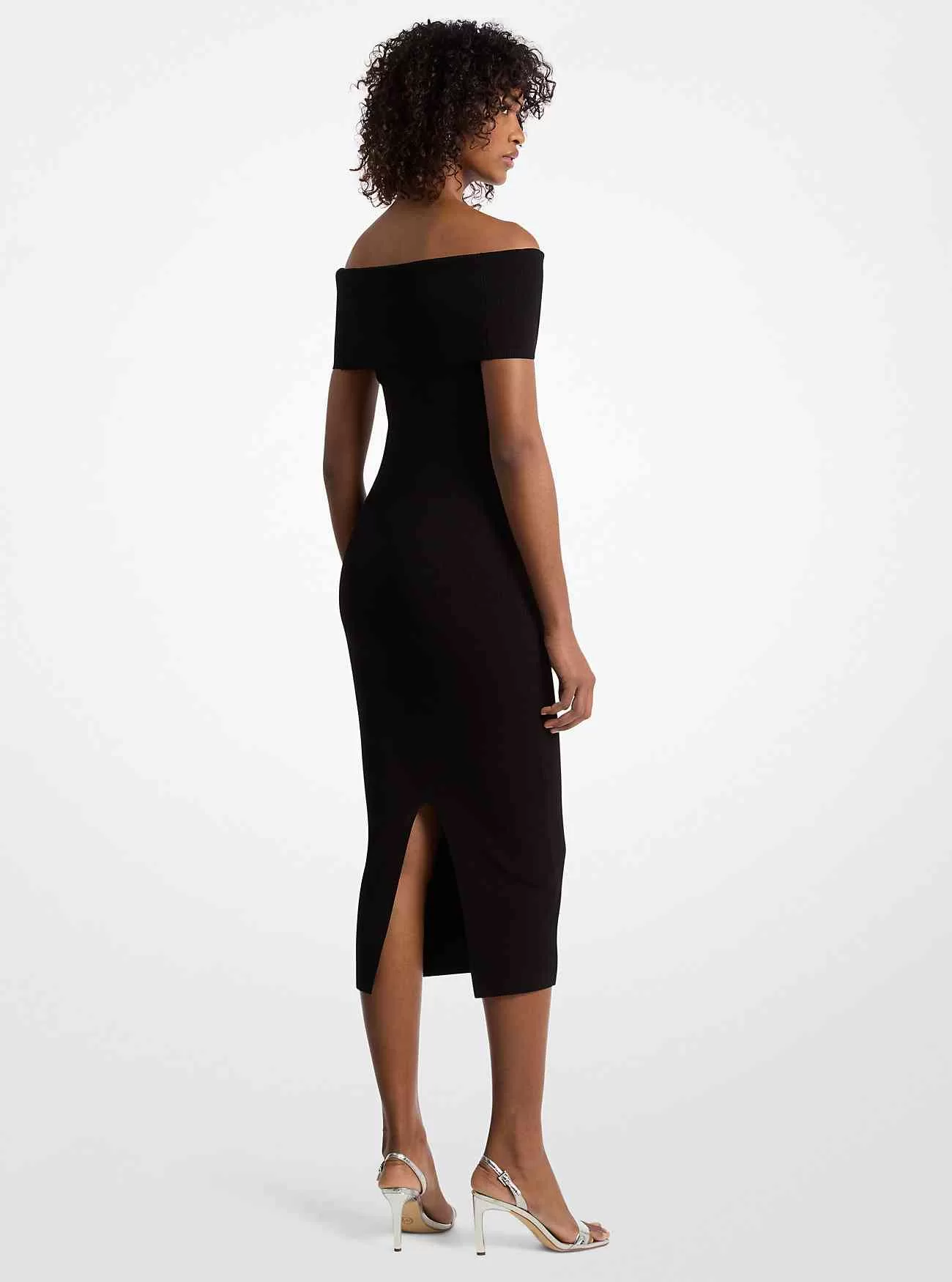 Stretch-Strick-Over-the-Shoulder-Kleid