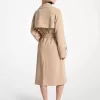 Strukturierter Krepp-Trenchcoat